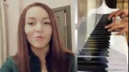 [] "La música para mí es la medicina del Alma" by #AnaLaura  #3VecesAna a las 9Pm/8C por Univisión con Angelique Boyer