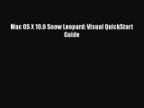 [PDF] Mac OS X 10.6 Snow Leopard: Visual QuickStart Guide  Full EBook