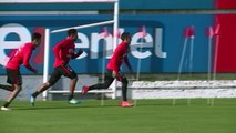 Selección chilena de fútbol entrena de cara a la Copa América