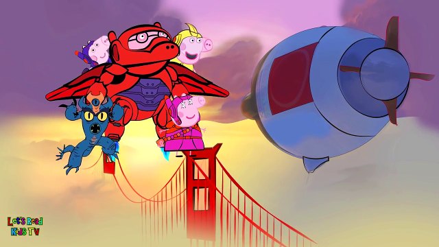 PEPPA PIG BIG HERO 6 COSTUMES FINGER FAMILY DRAWING WITH LYRICS SONG & MORE NURSERY RHYMES