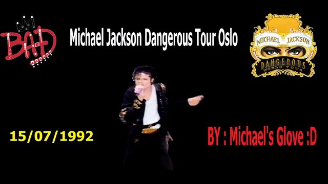 Michael Jackson Dangerous World Tour Oslo 1992 ''BAD''(Pro Audio) Full Song