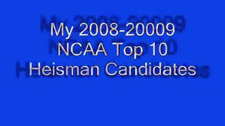 08-09 NCAA Top 10 Heisman Candidates