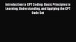 Read Introduction to CPT Coding: Basic Principles to Learning Understanding and Applying the