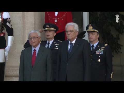 Roma - Concedo del Presidente di Singapore (25.05.16)