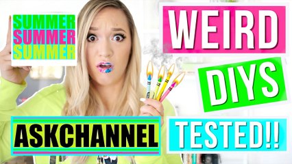 WEIRD SUMMER DIYS TESTED 2016