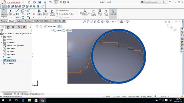 How to Make / Create Pipe L BOW in SolidWorks Basics Modeling Simple Pipe L Bow using Lofted Command