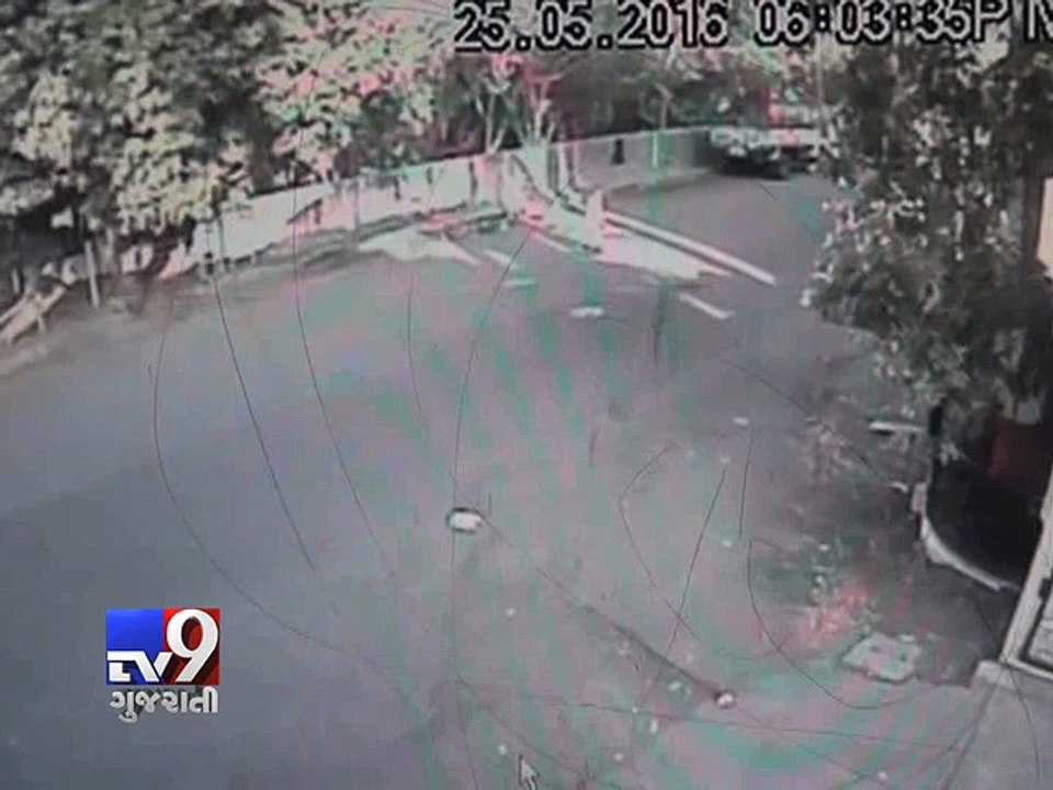 Terrifying hit-and-run caught on camera, Surat - Tv9 Gujarati
