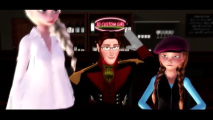 Disney Frozen Elsa is Jealous of Hans talking to Anna Kiss Parody Tv Ichibi vid. 87