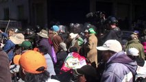 Violenta manifestación de discapacitados en Bolivia