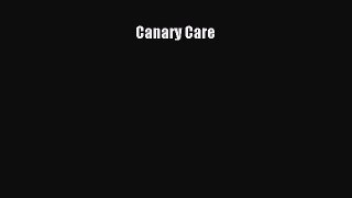 Download Canary Care PDF Online
