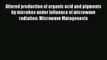 Read Altered production of organic acid and pigments by microbes under influence of microwave