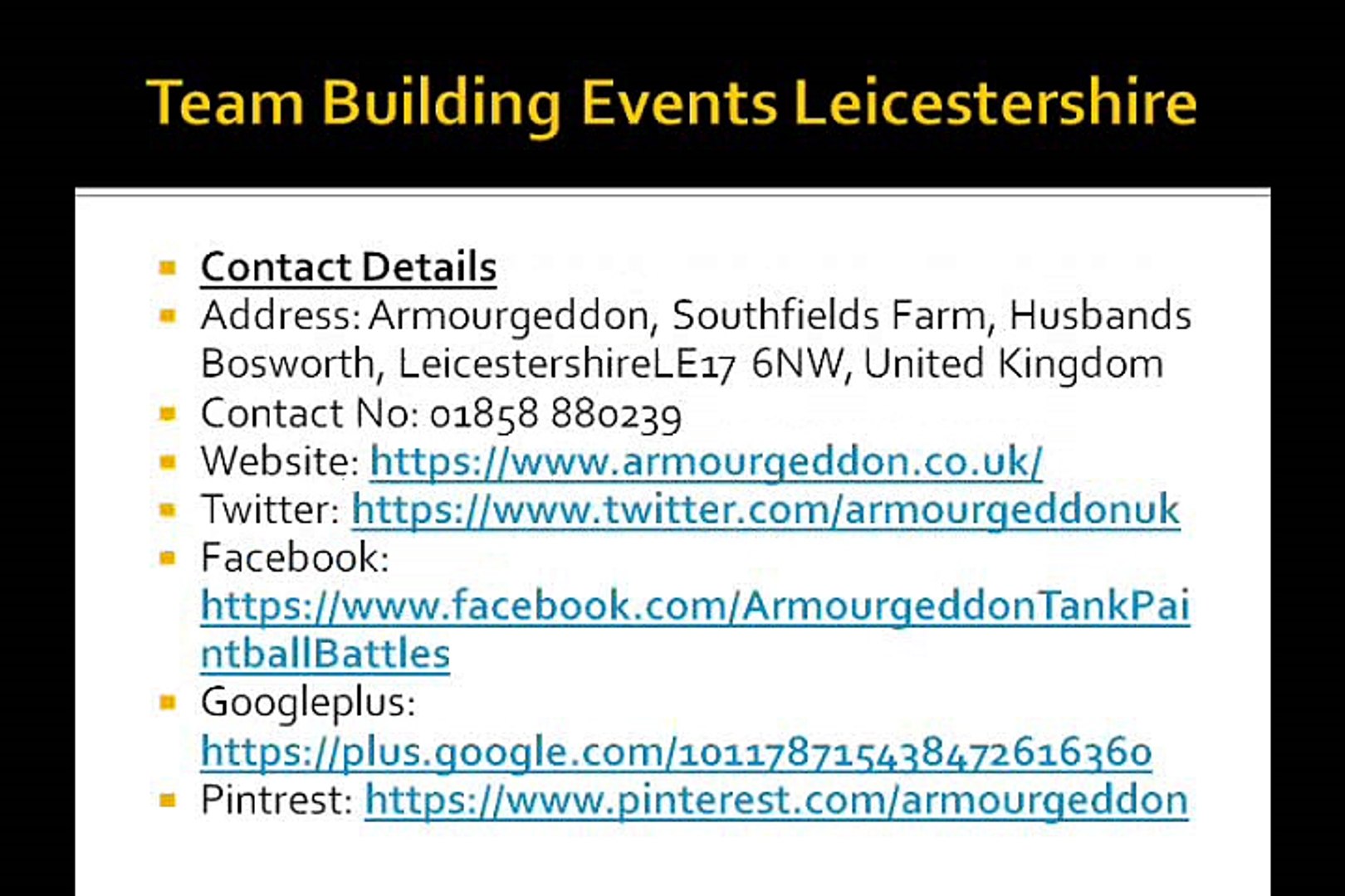 team building events leicestershire