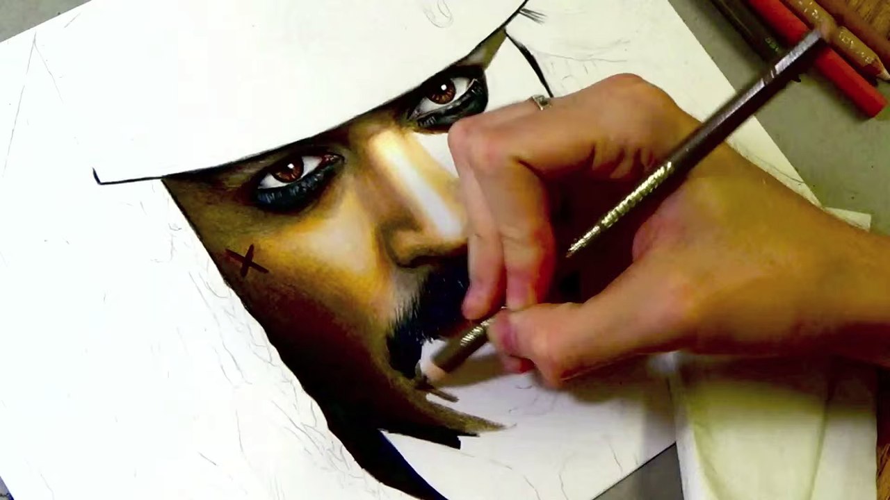 Retrato de Capitan Jack Sparrow