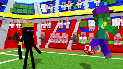 Monster School  Football   Minecraft Animation