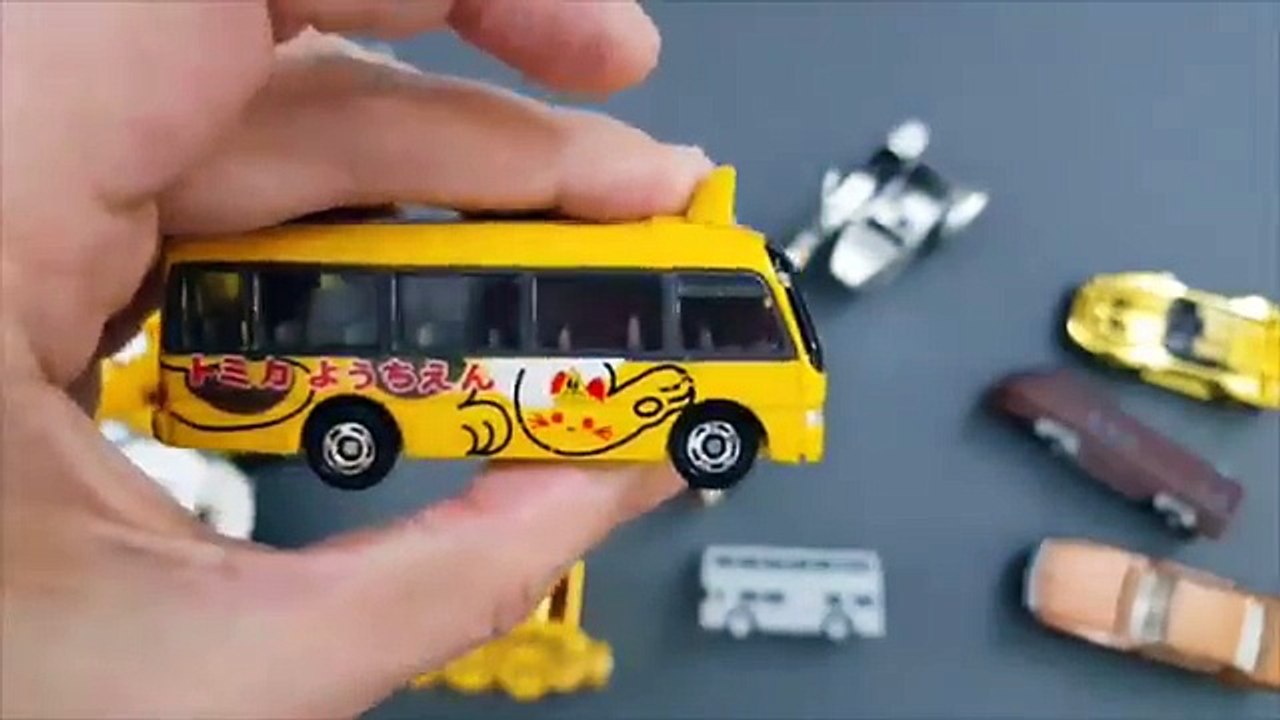 Learning Vehicles Colors for kids with tomica Cars and Trucks