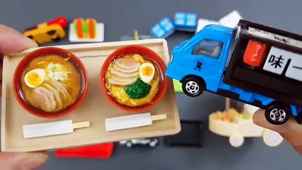 Learning Special Food Trucks and more and how to order food for kids with tomica 2015 hotwheel 2 -