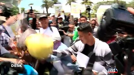 Eight protesters arrested at Trump rally in California