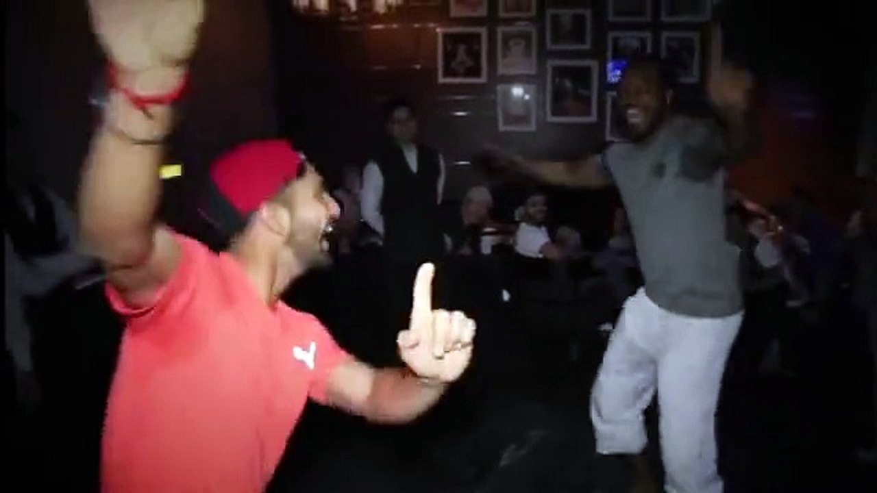 RCB celebration after wining IPL semi final 2016