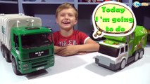 Bruder vs Dickie Toys. Test Drive Garbage Trucks. Video for kids. Cars Toys Review Episode 19