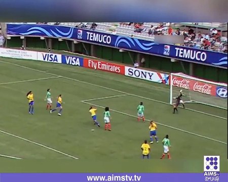 فٹبال کی تاریخ کا حیران کن گول ۔۔۔۔ خاتون کھلاڑی نے تاریخ رقم کردی