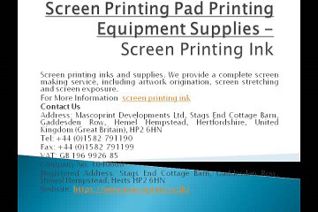 silk screen supplies