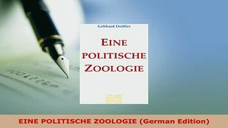 Download  EINE POLITISCHE ZOOLOGIE German Edition PDF Online