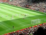 Ryan Giggs Second Penalty vs. Tottenham Hotspur (24/04/10) Live from North West Stand