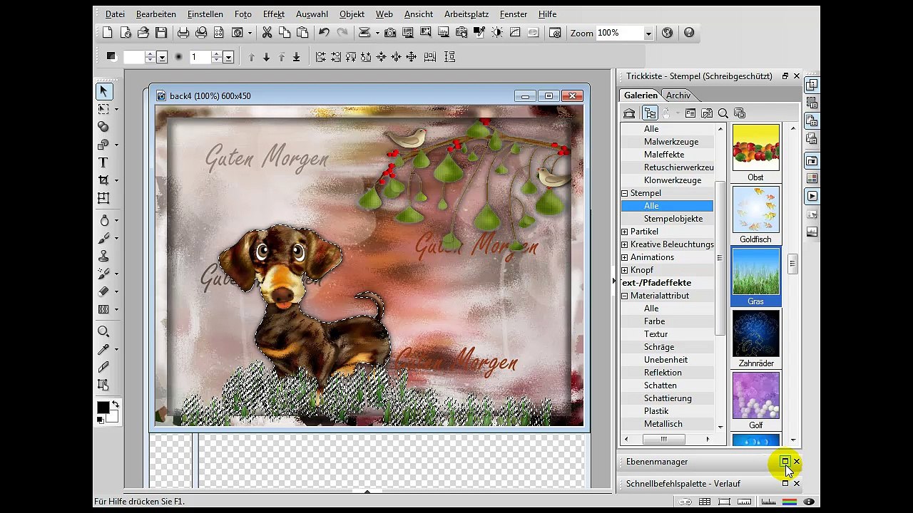 PhotoImpact - Ulead Gif Animator - Foto Morph  Animierter Hintergrund.