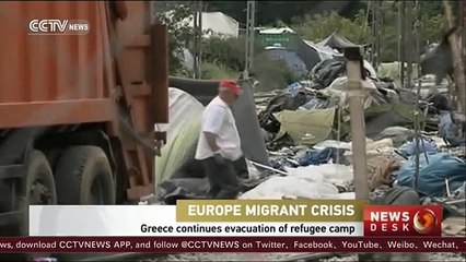 Greece continues evacuation of refugee camp