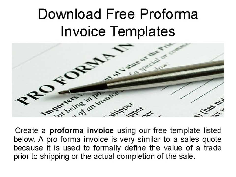 Download Free Proforma Invoice Templates – Word & PDF Samples