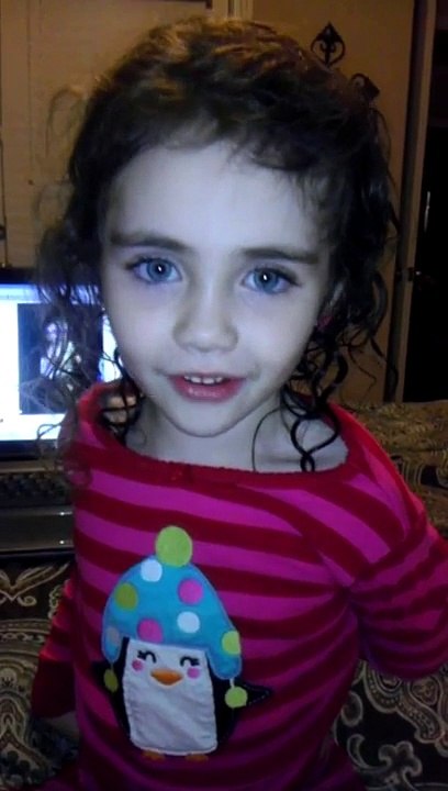 Gia Impersonates Suzy Sheep from Peppa Pig