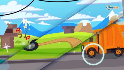 Мусоровоз Уборкин в мультиках про машинки. МУЛЬТИК про Грузовик - Нападение на Планету