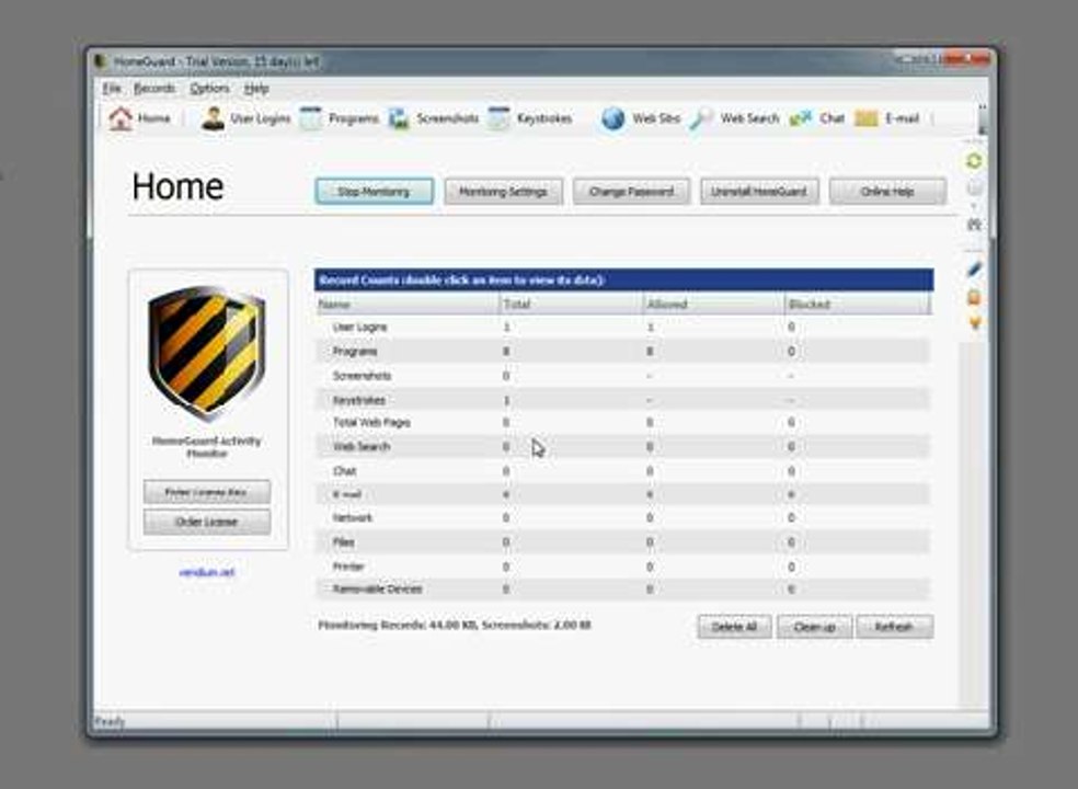 HomeGuard Activity Monitor demo