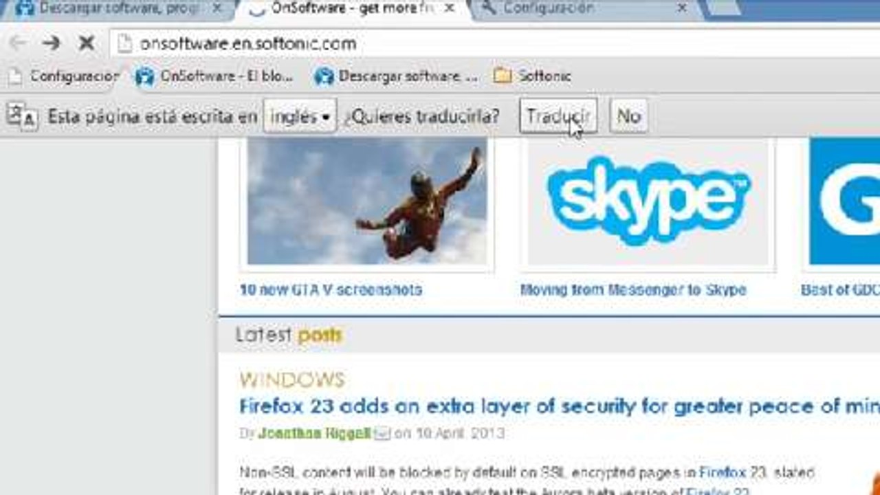 Cómo traducir una página en Google Chrome