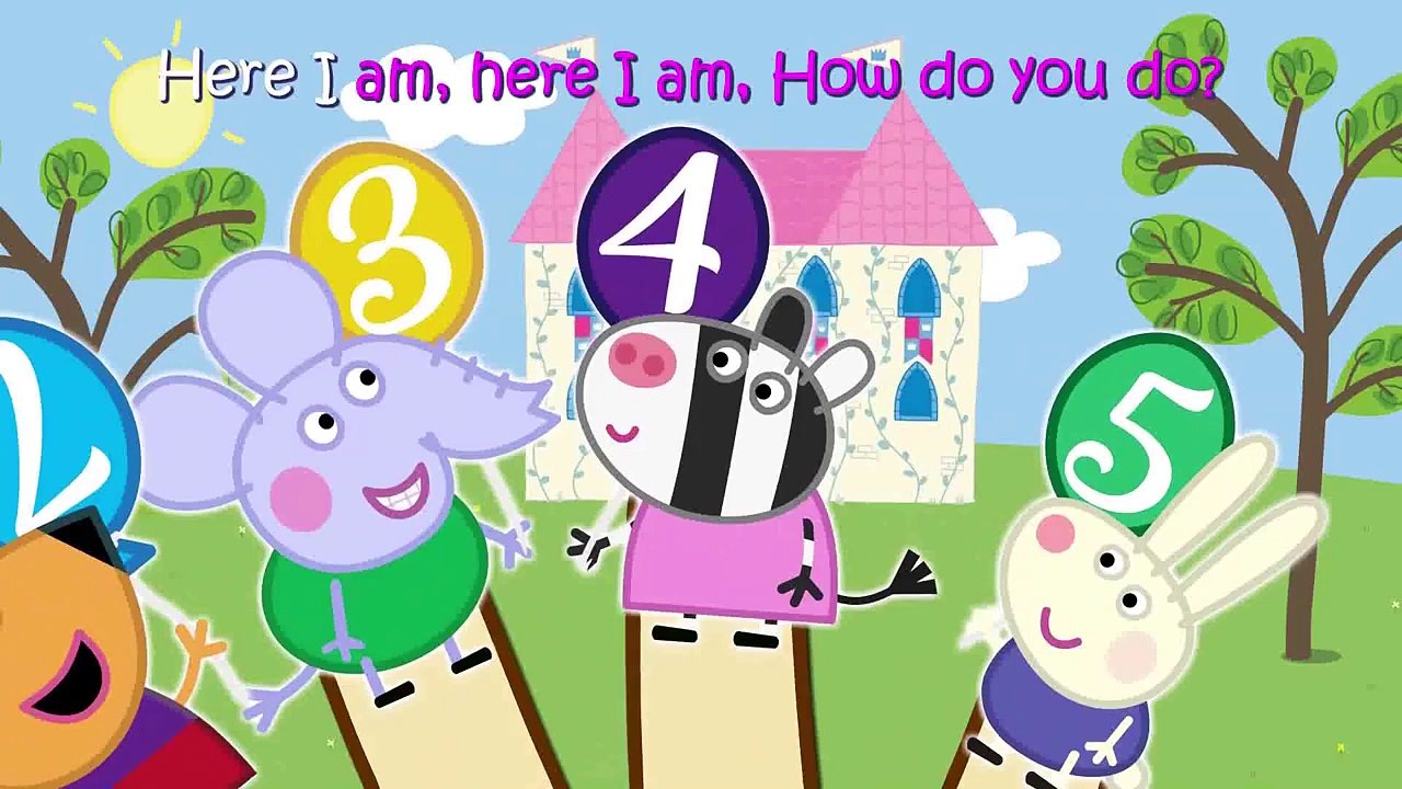 Peppa Pig 12345 Finger Family \ Nursery Rhymes Lyrics 3