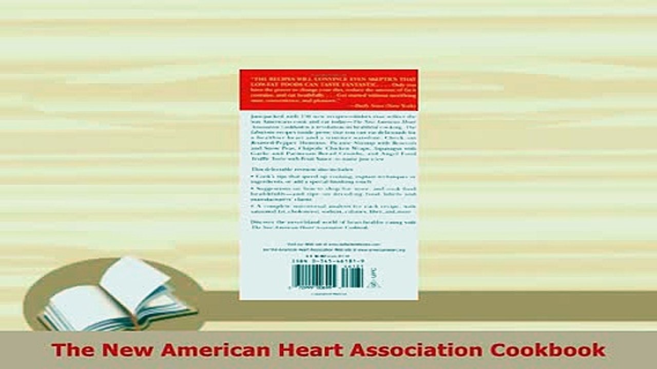 PDF  The New American Heart Association Cookbook Free Books