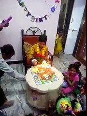 Catching fire during celebrating birthday: