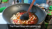 Thai Prawn Soup with Lemongrass - Thai Street Food