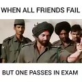 when only one friend is pass  in examvery funny