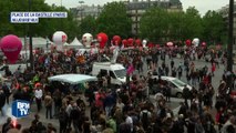 Loi Travail: des milliers de manifestants quittent la place de la Bastille à Paris