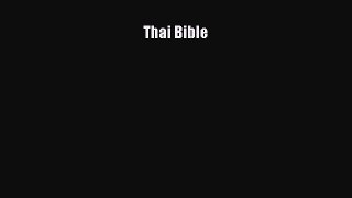 Download Thai Bible Ebook Free