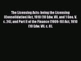 Read The Licensing Acts: being the Licensing (Consolidation) Act 1910 (10 Edw. VII. and 1 Geo.