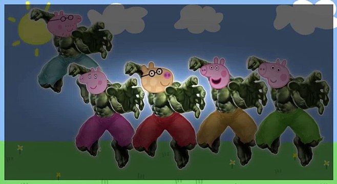 Peppa Pig Hulk Dedo Família | Cantigas De Roda Para Crianças