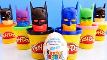 Play Doh Kinder Surprise Eggs Superhero Dough Batman, Hulk, Spiderman Surprise Eggs Choco