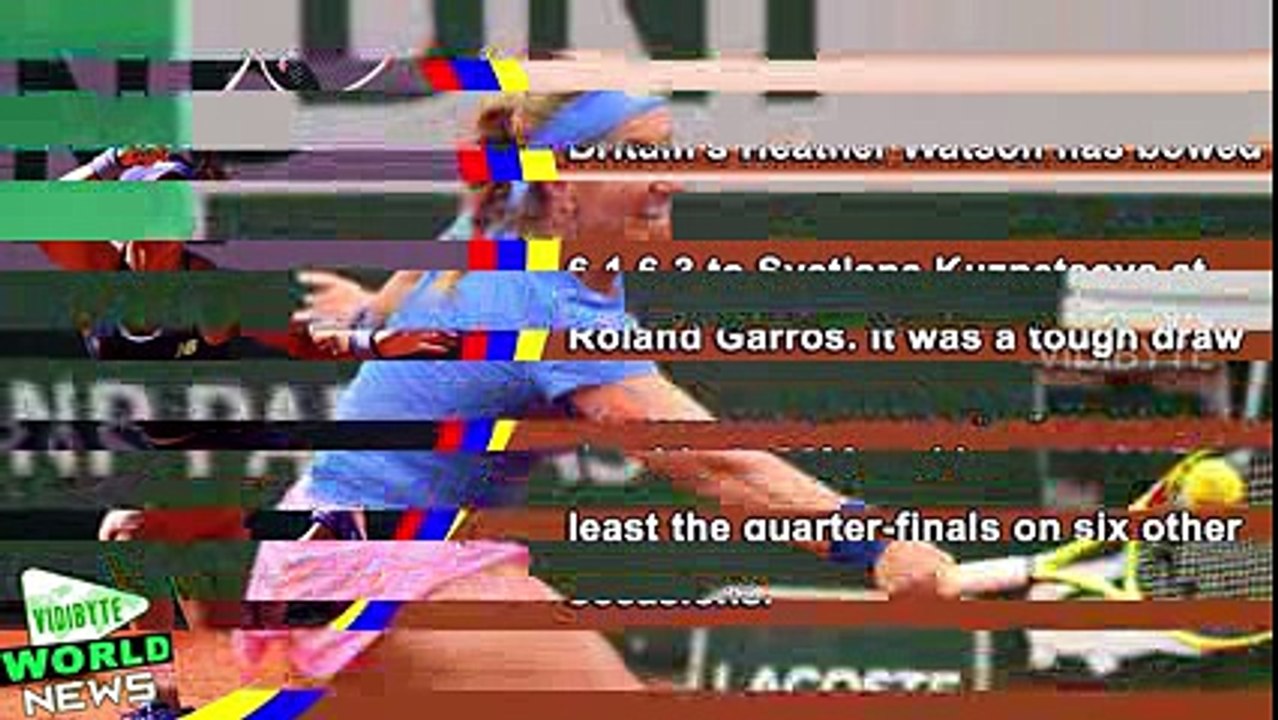 Heather Watson vs Svetlana Kuznetsova Highlights - French Open 2016