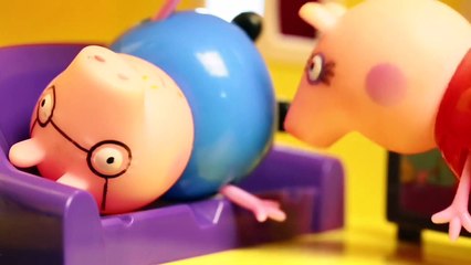 Свинка Пеппа  Мультик с игрушками  Мама Свинка беременная и родила 10 детей  Peppa Pig