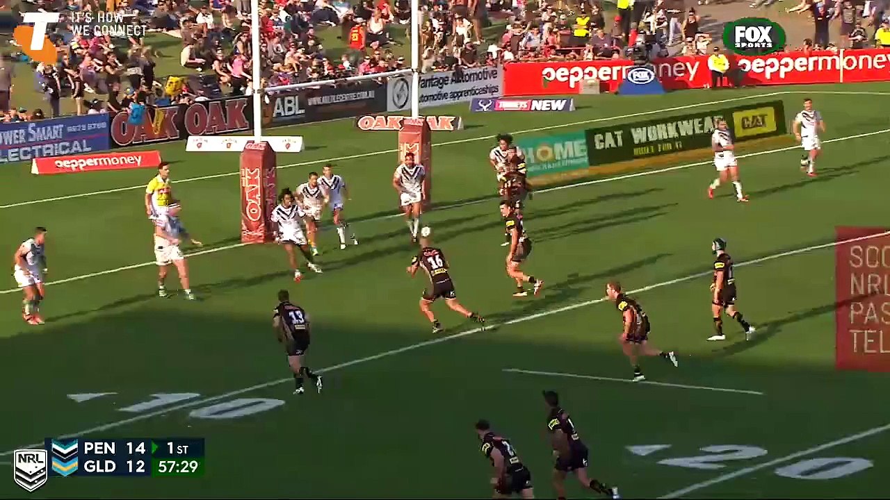 La superbe passe de Matthew Moylan pour Josh Mansour en NRL