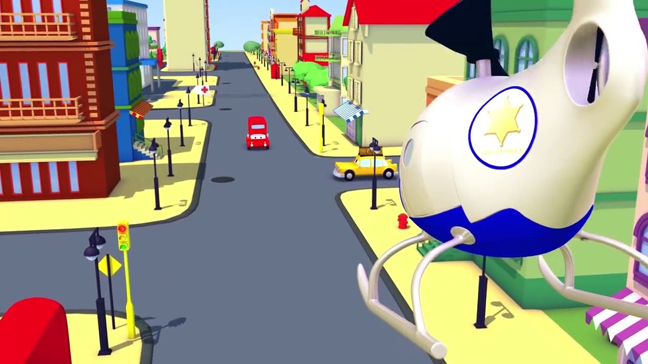 L' Helicoptère et Tom la dépanneuse   Voitures et camions dessin animé pour les enfants en français