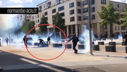 Loi Travail : un manifestant roué de coups à Caen