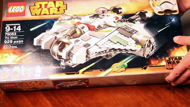 Lego Star Wars Rebels 75053 Ghost paired with Phantom Speed Build